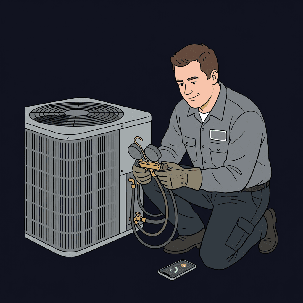 HVAC service call
